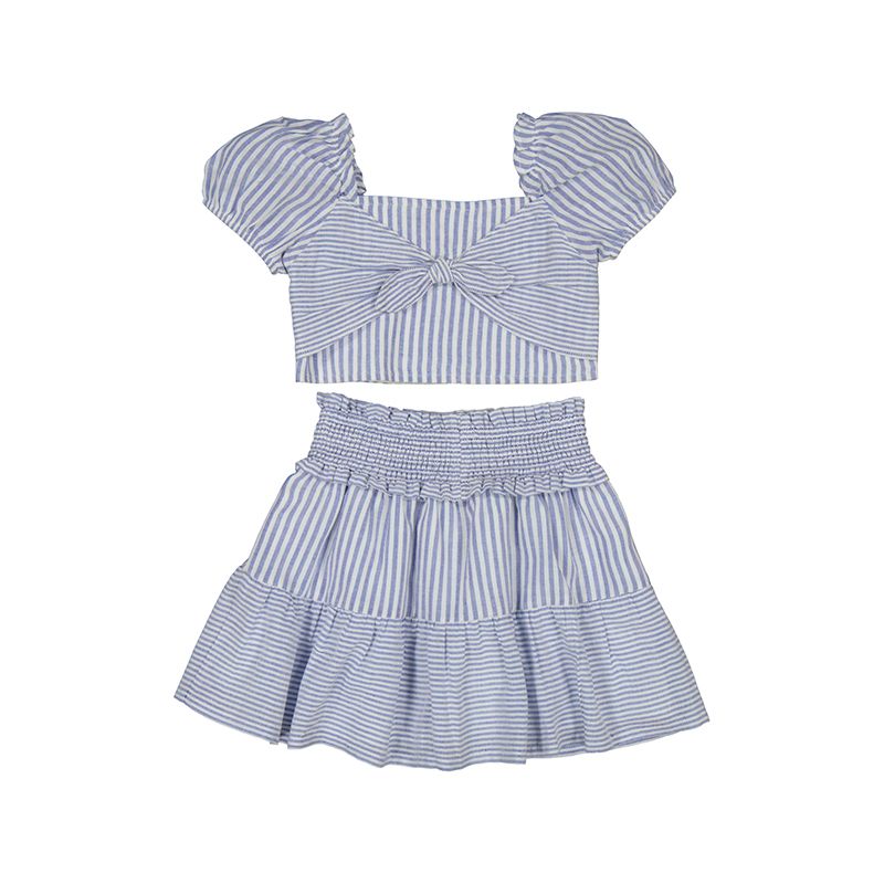 Striped skirt set