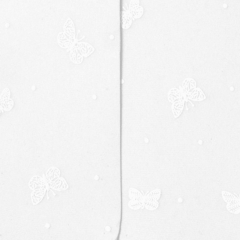 Strømpebukser sommerfugl hvit