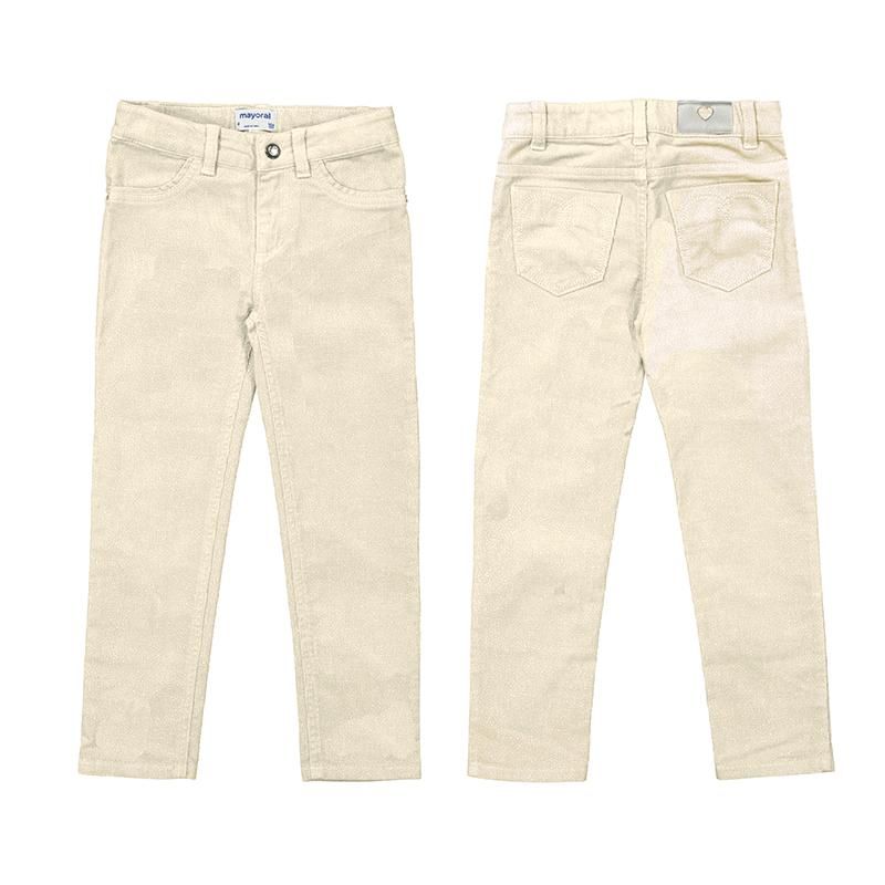 Bukse i kordfløyel med glitter sky blue