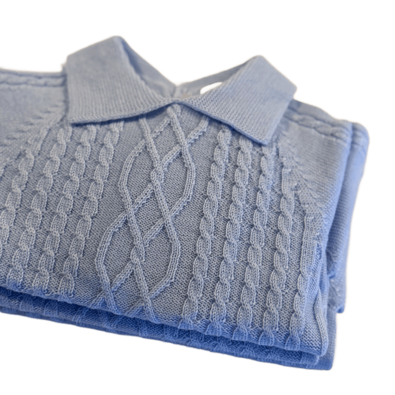 Merino flettestrikket kragegenser