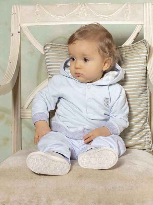 Hettegenser babyblå