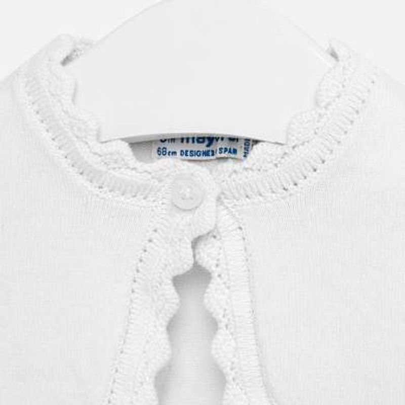 Cardigan med blondedetaljer marine